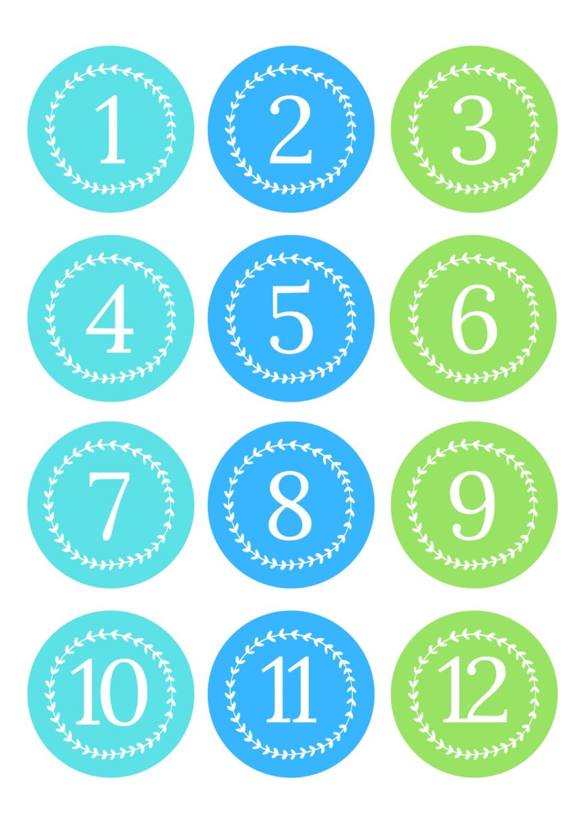 Sea Green and Blue Number Line - Teach Without a Doubt